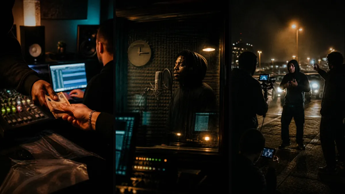 Il beat pagato, le ore in studio, il videoclip